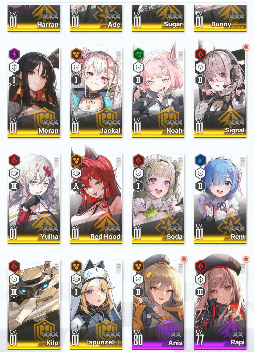 [GLOBAL] GODDESS OF VICTORY NIKKE 18SSR MLB 4 Emilia+Rem+skin+Ram+Red Hood+Harran+Moran+Noah+Yulha+Bunny Soda+ starter account Re:Zero-Mobile Games Starter