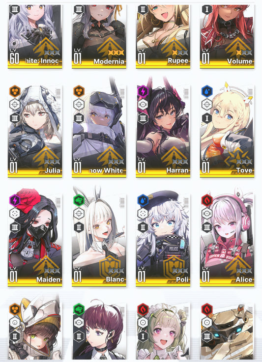 [GLOBAL] GODDESS OF VICTORY NIKKE 18SSR MLB 4X Modernia+Crown+Harran+Blanc+Volume+Alice+ starter account-Mobile Games Starter