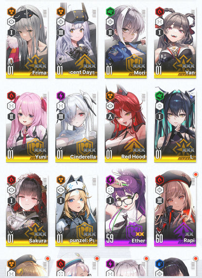[GLOBAL] GODDESS OF VICTORY NIKKE 18SSR Modernia+skin+Little Mermaid+Dorothy+Red Hood+Skin+Cinderella+Noir+Noah+Volume++ starter account-Mobile Games Starter