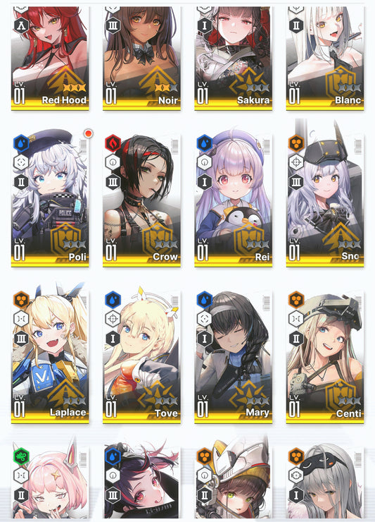 [GLOBAL] GODDESS OF VICTORY NIKKE 18SSR+Pity MLB 4X Red Hood+3 Noir+Blanc+skin+Sakura+Poli+Rei++ starter account-Mobile Games Starter