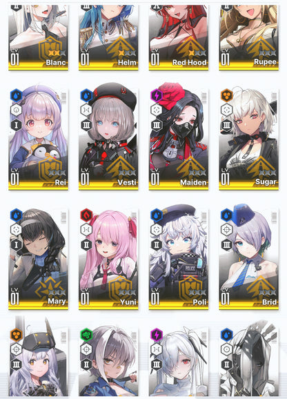 [GLOBAL] GODDESS OF VICTORY NIKKE 19SSR 2 Red Hood+Skin+Cinderella+3 Blanc+Helm+Yuni+Rupee+Rei++ starter account-Mobile Games Starter