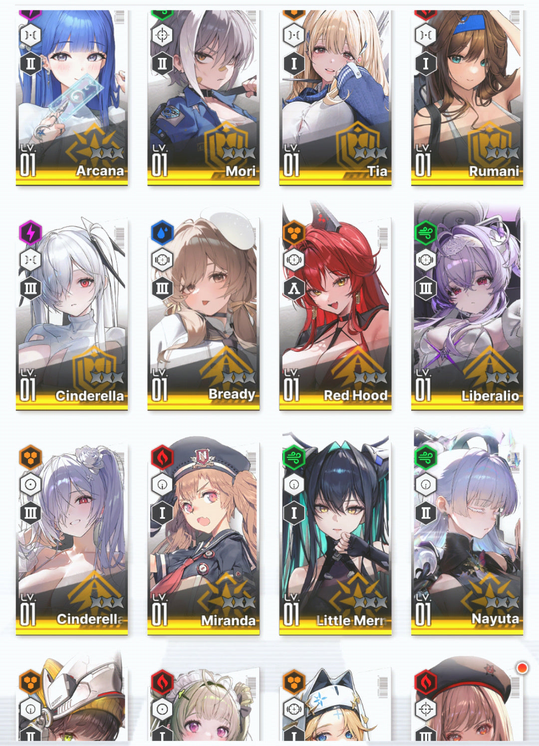 [GLOBAL] GODDESS OF VICTORY NIKKE 19SSR Cinderella: Crystal Wave+Nayuta+Liberalio+Red Hood+Skin+Cinderella+Little Mermaid+Bready+Tia+Rosanna+Poli+Miranda++ starter account-Mobile Games Starter