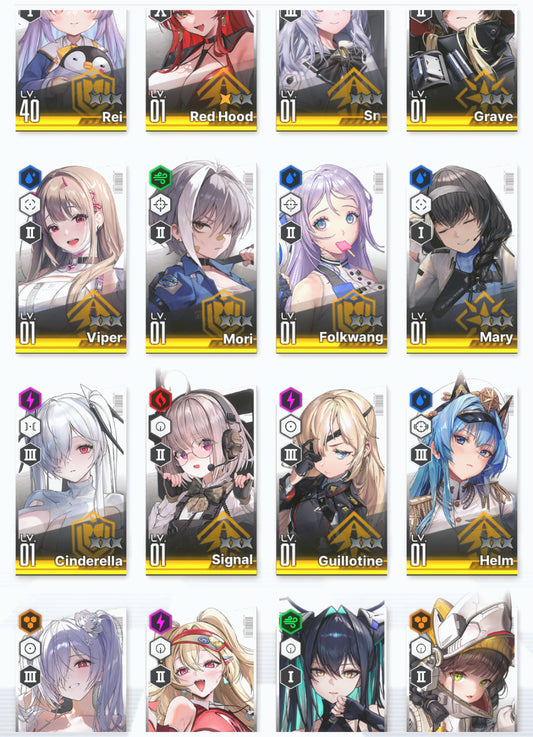 [GLOBAL] GODDESS OF VICTORY NIKKE 19SSR Cinderella: Crystal Wave+Red Hood+Skin+Cinderella+Grave+Little Mermaid+Viper+Frima+Signal+Dolla+Rei++ starter account-Mobile Games Starter