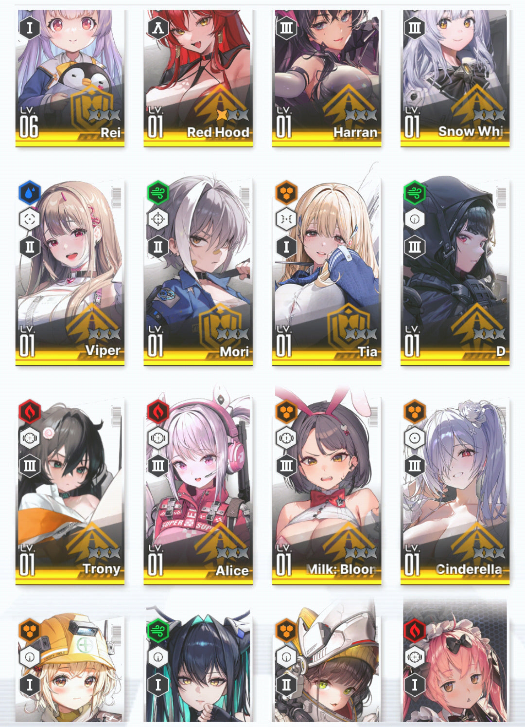 [GLOBAL] GODDESS OF VICTORY NIKKE 19SSR Cinderella: Crystal Wave+Red Hood+Skin+Little Mermaid+Liter+D+Rei++ starter account-Mobile Games Starter