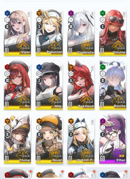 [GLOBAL] GODDESS OF VICTORY NIKKE 19SSR Nayuta+Red Hood+Skin+Cinderella+Grave+Dorothy+Rapi+Skin+Rei++ starter account-Mobile Games Starter