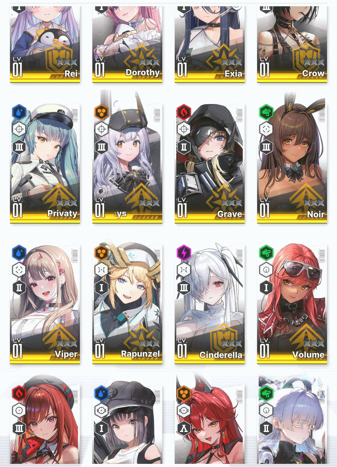 [GLOBAL] GODDESS OF VICTORY NIKKE 19SSR Nayuta+Red Hood+Skin+Cinderella+Grave+Dorothy+Rapi+Skin+Rei++ starter account-Mobile Games Starter