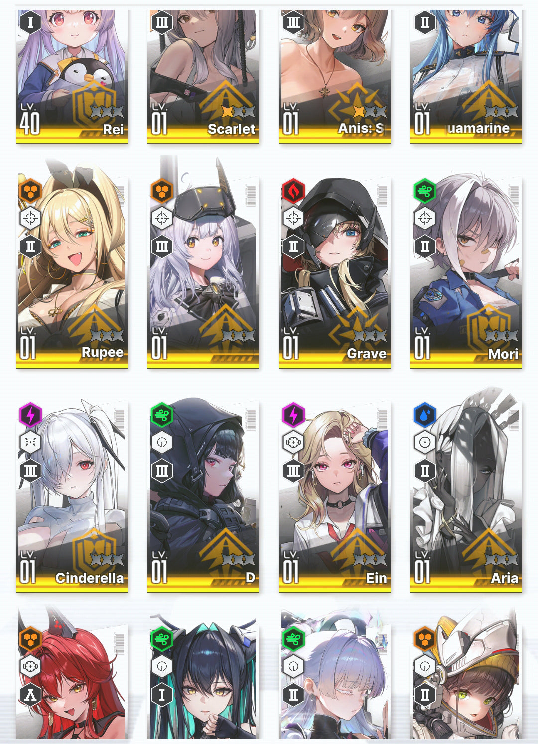 [GLOBAL] GODDESS OF VICTORY NIKKE 19SSR Nayuta+Scarlet+Red Hood+Skin+Cinderella+Grave+Little Mermaid+Sparkling Summer Anis+Helm++ starter account-Mobile Games Starter
