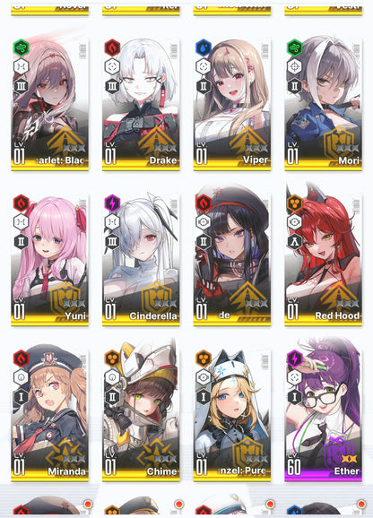 [GLOBAL] GODDESS OF VICTORY NIKKE 19SSR Red Hood+Skin+Cinderella+Scarlet Black Shadow+Dorothy+Novel+Rei++ starter account-Mobile Games Starter