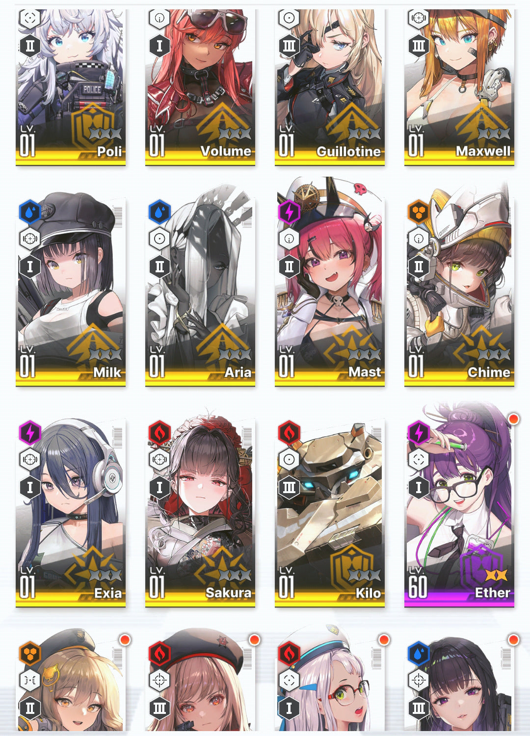 [GLOBAL] GODDESS OF VICTORY NIKKE 19SSR+Pity 2 Modernia+Scarlet Black Shadow+Dorothy+Harran+Noir+Volume++ starter account-Mobile Games Starter