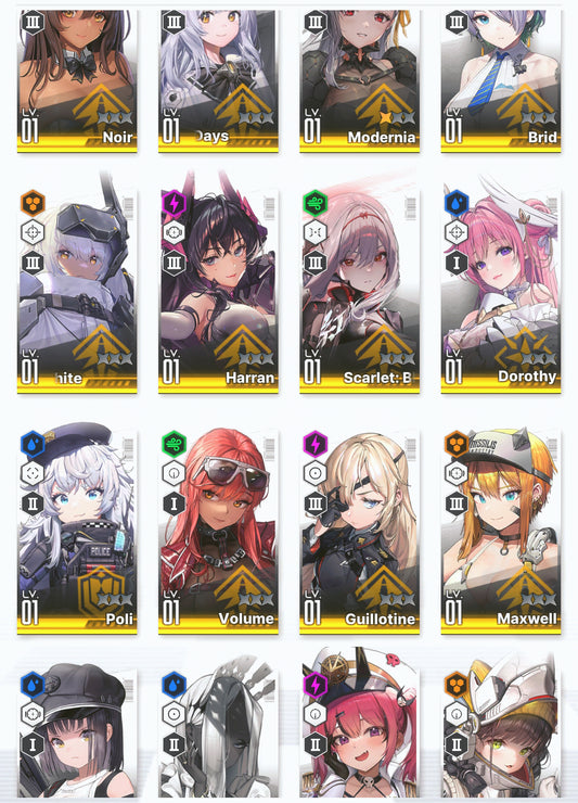 [GLOBAL] GODDESS OF VICTORY NIKKE 19SSR+Pity 2 Modernia+Scarlet Black Shadow+Dorothy+Harran+Noir+Volume++ starter account-Mobile Games Starter