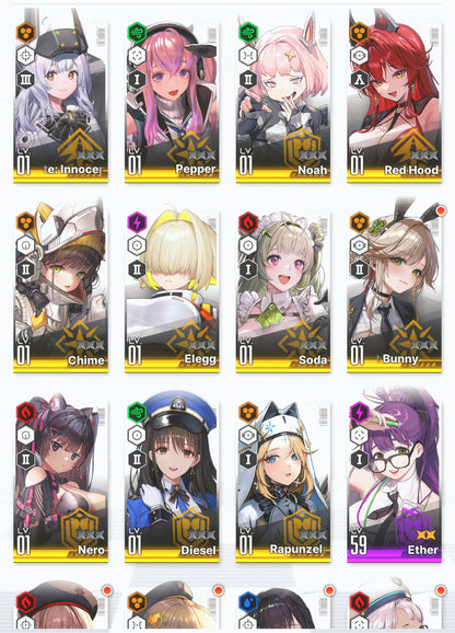 [GLOBAL] GODDESS OF VICTORY NIKKE 19SSR+Pity Dorothy+Red Hood+skin+Viper+Dolla+Rei++ starter account-Mobile Games Starter