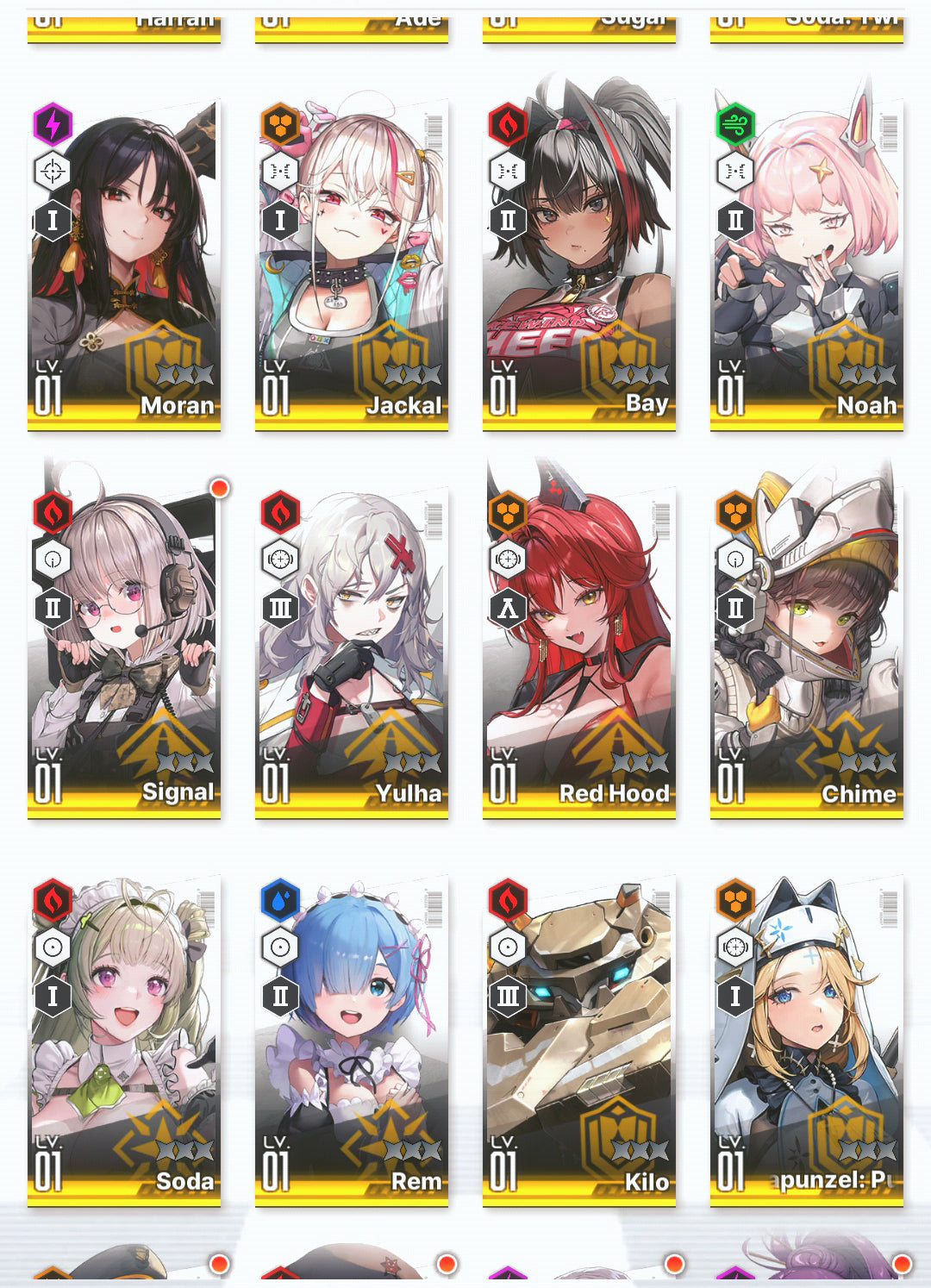 [GLOBAL] GODDESS OF VICTORY NIKKE 20SSR MLB 4 Emilia+Rem+skin+Ram+Red Hood+Harran+Moran+Noah+Yulha+Bunny Soda+ starter account Re:Zero-Mobile Games Starter