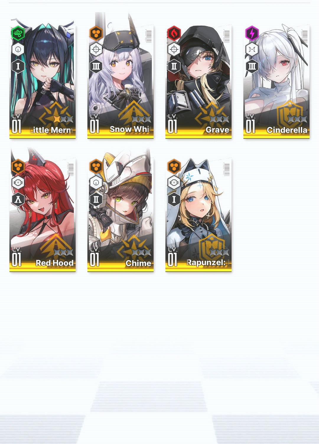 [GLOBAL] GODDESS OF VICTORY NIKKE 20SSR Red Hood+Skin+Cinderella+Grave+Little Mermaid+Blanc+Viper+Dolla+Aria+Rei++ starter account-Mobile Games Starter