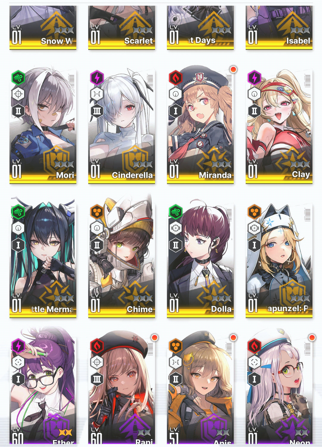 [GLOBAL] GODDESS OF VICTORY NIKKE 20SSR+Pity Red Hood+Skin+Scarlet+Cinderella+Little Mermaid+Mary+Signal+Brid+Rei++ starter account-Mobile Games Starter