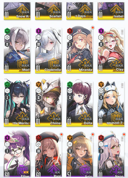 [GLOBAL] GODDESS OF VICTORY NIKKE 20SSR+Pity Red Hood+Skin+Scarlet+Cinderella+Little Mermaid+Mary+Signal+Brid+Rei++ starter account-Mobile Games Starter