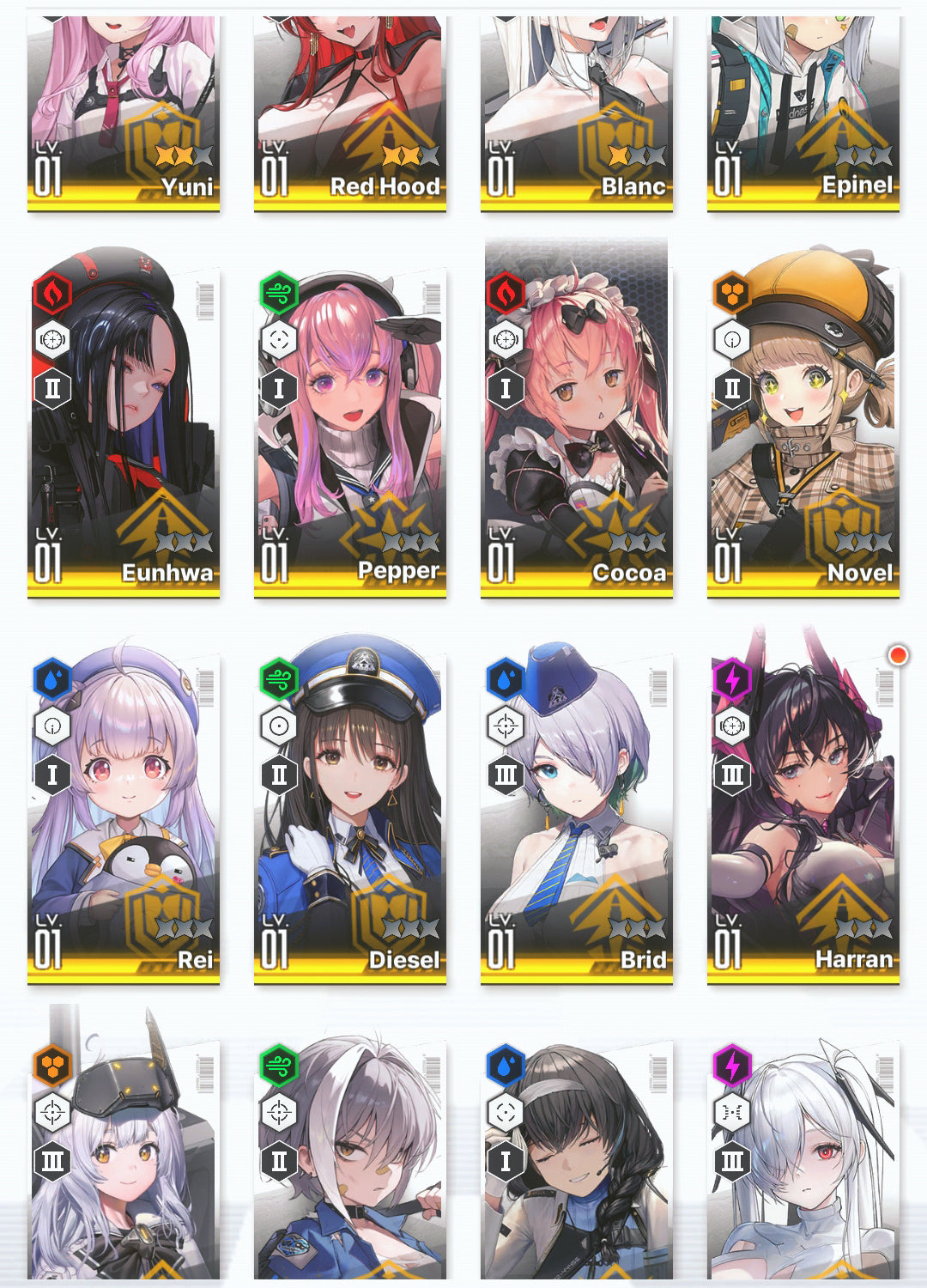 [GLOBAL] GODDESS OF VICTORY NIKKE 21SSR Red Hood+Skin+Cinderella+Blanc+Pepper+Cocoa+Yuni+Novel++ starter account-Mobile Games Starter