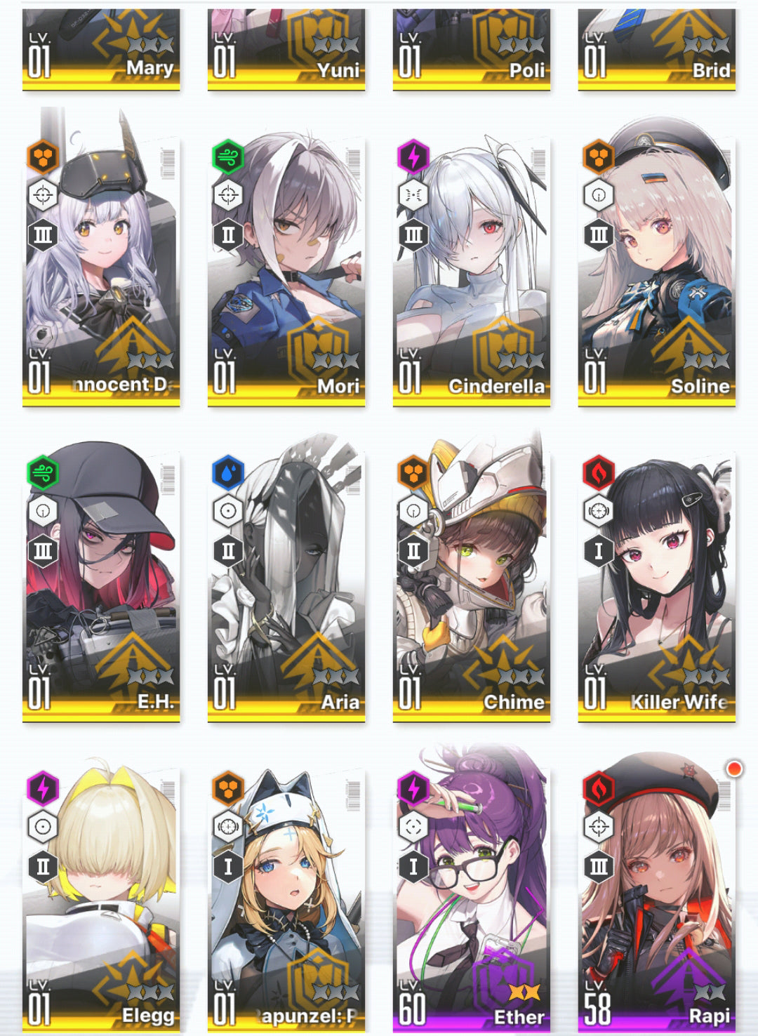 [GLOBAL] GODDESS OF VICTORY NIKKE 22SSR 2 Red Hood+Skin+Cinderella+3 Blanc+Helm+Yuni+Rupee+Rei++ starter account-Mobile Games Starter