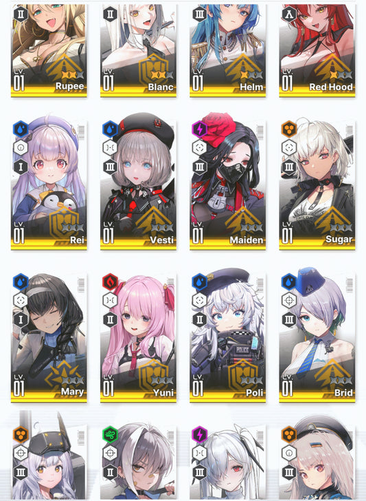 [GLOBAL] GODDESS OF VICTORY NIKKE 22SSR 2 Red Hood+Skin+Cinderella+3 Blanc+Helm+Yuni+Rupee+Rei++ starter account-Mobile Games Starter