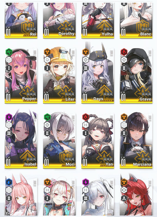 [GLOBAL] GODDESS OF VICTORY NIKKE 22SSR Dorothy+Red Hood+Skin+Cinderella+Grave+Little Mermaid+Liter+Blanc+Yulha+Rei++ starter account-Mobile Games Starter