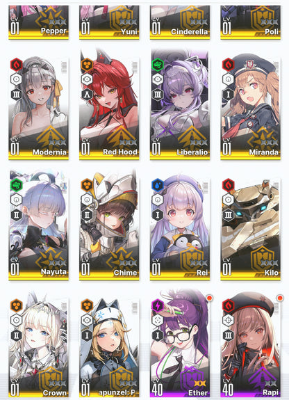 [GLOBAL] GODDESS OF VICTORY NIKKE 22SSR Modernia+skin+Liberalio+Nayuta+Dorothy+Cinderella+Crown+Harran+Red Hood+skin+Rei++ starter account-Mobile Games Starter