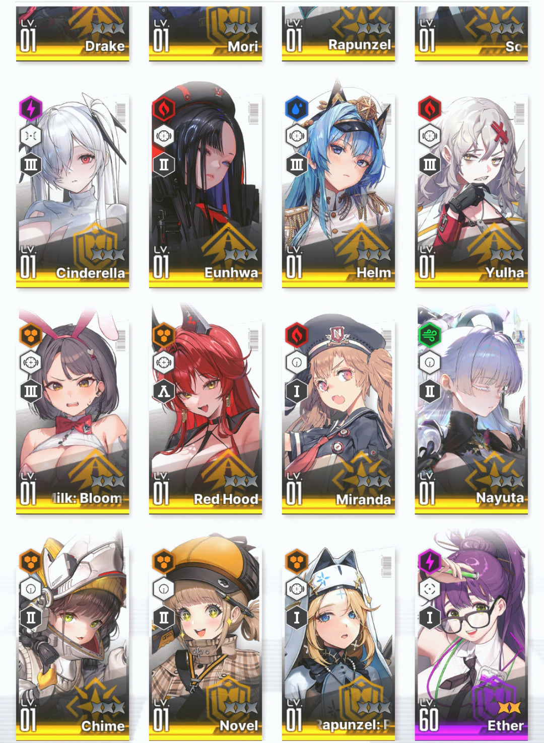 [GLOBAL] GODDESS OF VICTORY NIKKE 23SSR Nayuta+Red Hood+Skin+Cinderella+Grave+Harran+Blanc+Snow White+Rei++ starter account-Mobile Games Starter