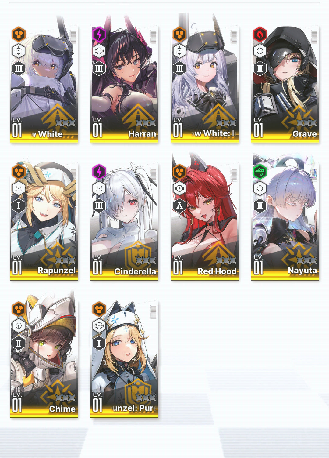 [GLOBAL]GODDESS OF VICTORY NIKKE 20SSR Nayuta+Red Hood+Skin+Cinderella+Grave+Harran+Blanc+Snow White+Rei++ starter account-Mobile Games Starter