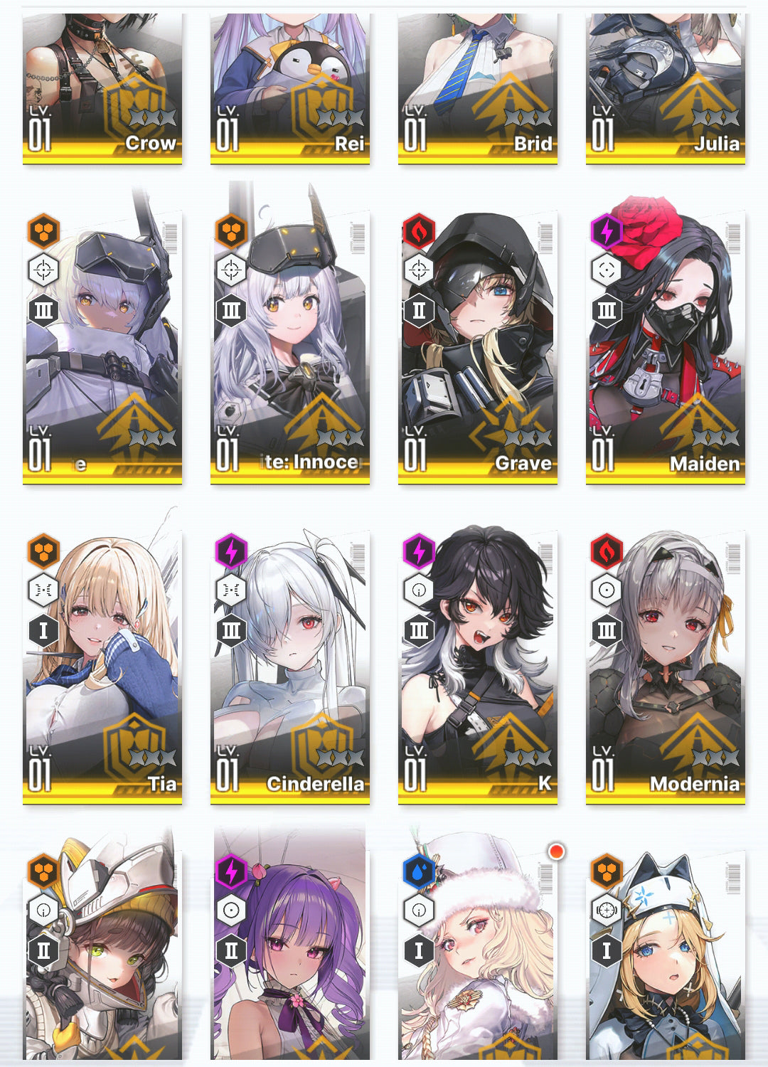 [GLOBAL] GODDESS OF VICTORY NIKKE 24SSR 3 Red Hood+skin+Modernia+Cinderella+Grave+Blanc+Privaty+Isabel+Milk+Rei++ starter account-Mobile Games Starter