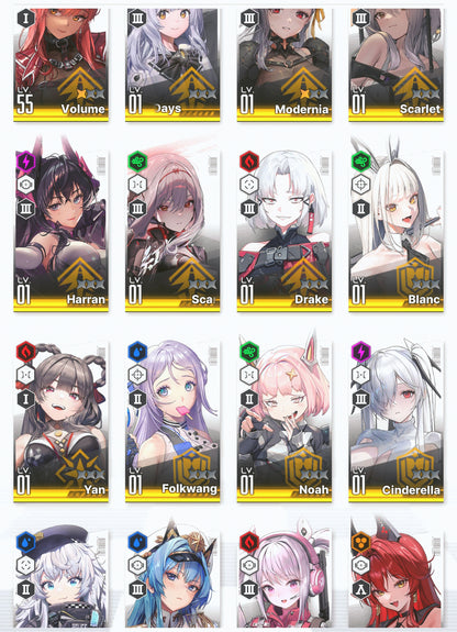 [GLOBAL] GODDESS OF VICTORY NIKKE 24SSR 7pilgrims double Scarlet+Black Shadow+Modernia+Harran+Red Hood+Skin+Cinderella+Crown+ starter account-Mobile Games Starter