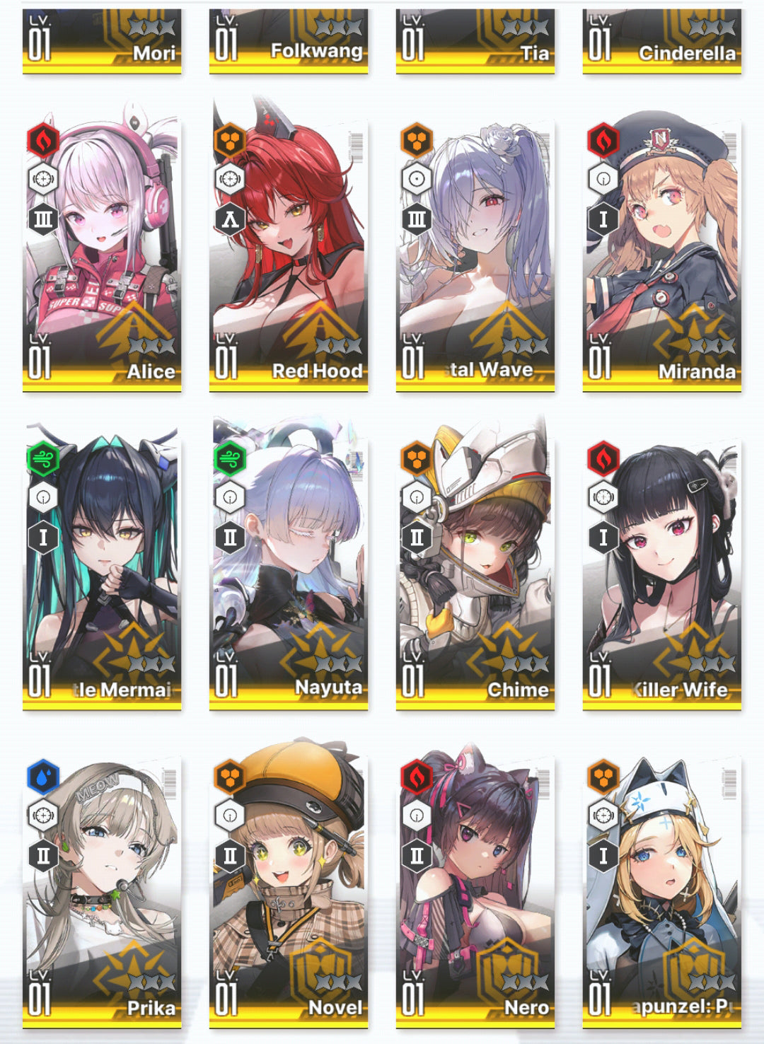 [GLOBAL] GODDESS OF VICTORY NIKKE 24SSR Cinderella: Crystal Wave+Nayuta+Red Hood+Skin+Cinderella+Little Mermaid+Nero+Blanc+Viper+Noise++ starter account-Mobile Games Starter