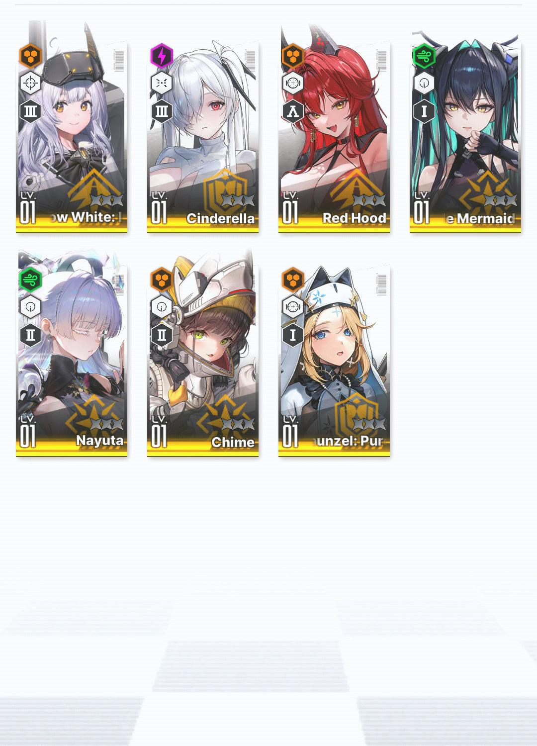 [GLOBAL]GODDESS OF VICTORY NIKKE 19SSR+Pity Nayuta+Red Hood+Skin+Cinderella+Little Mermaid+Nero+Blanc+Viper+Noise++ starter account-Mobile Games Starter