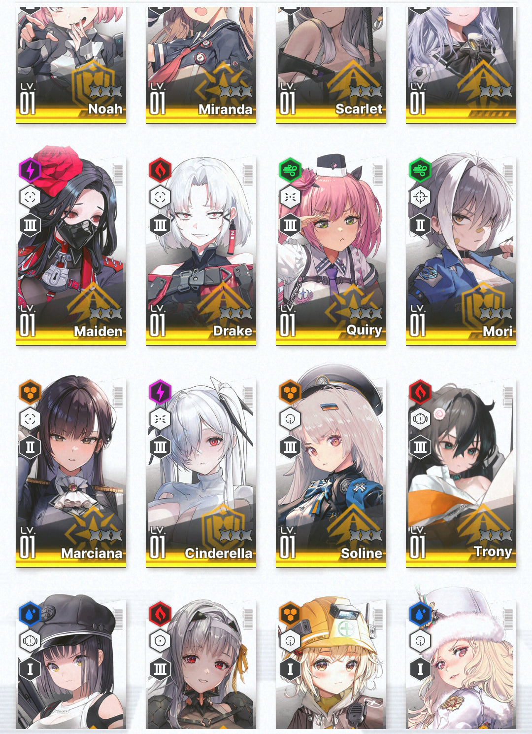 [GLOBAL] GODDESS OF VICTORY NIKKE 25SSR MLB 4x Noir+Modernia+skin+Blanc+Liter+Scarlet+Red Hood+Skin+Cinderella starter account-Mobile Games Starter