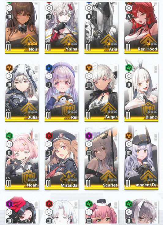 [GLOBAL] GODDESS OF VICTORY NIKKE 25SSR MLB 4x Noir+Modernia+skin+Blanc+Liter+Scarlet+Red Hood+Skin+Cinderella starter account-Mobile Games Starter