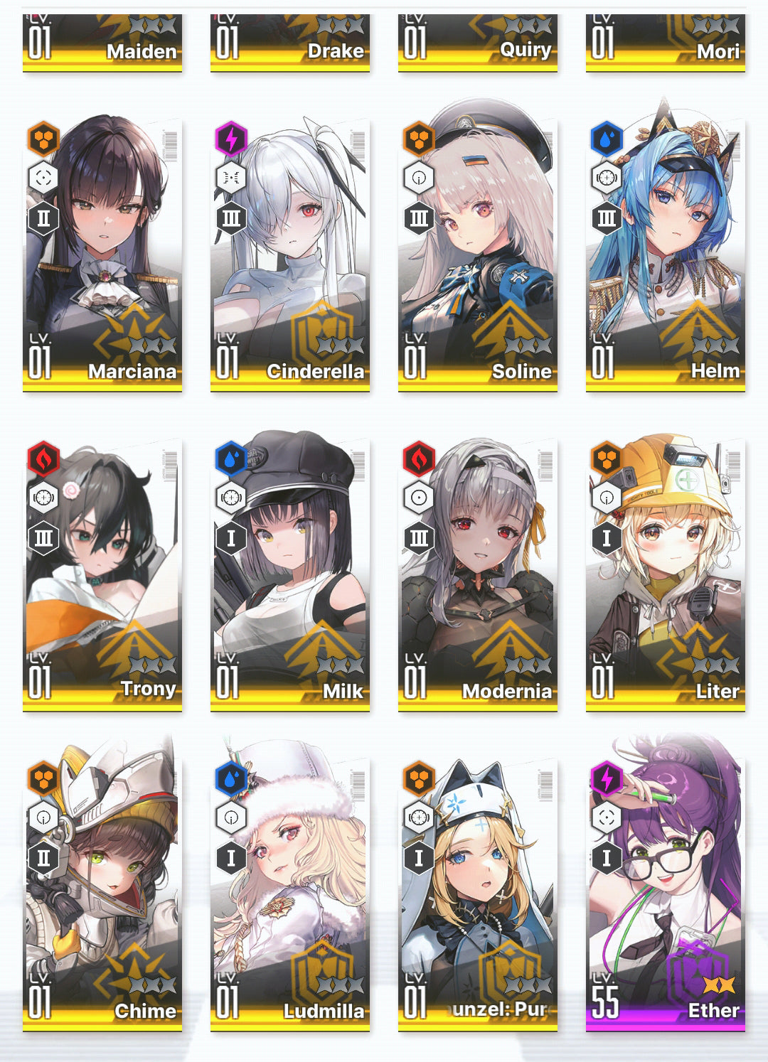 [GLOBAL] GODDESS OF VICTORY NIKKE 27SSR MLB 4x Noir+Modernia+skin+Blanc+Liter+Scarlet+Red Hood+Skin+Cinderella starter account-Mobile Games Starter