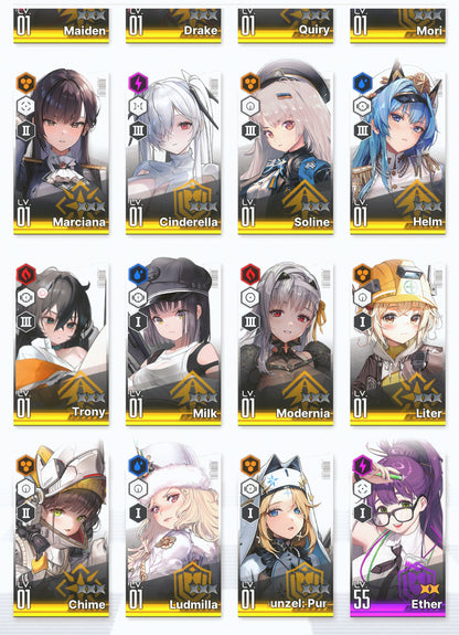 [GLOBAL] GODDESS OF VICTORY NIKKE 27SSR MLB 4x Noir+Modernia+skin+Blanc+Liter+Scarlet+Red Hood+Skin+Cinderella starter account-Mobile Games Starter