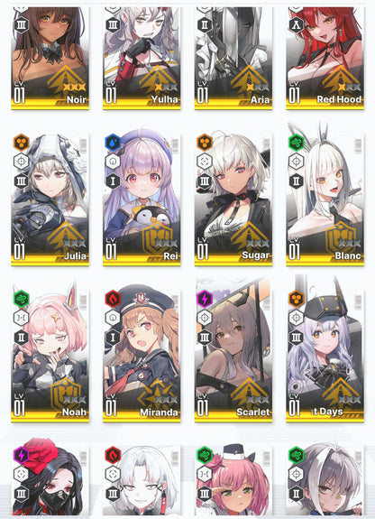 [GLOBAL] GODDESS OF VICTORY NIKKE 27SSR MLB 4x Noir+Modernia+skin+Blanc+Liter+Scarlet+Red Hood+Skin+Cinderella starter account-Mobile Games Starter