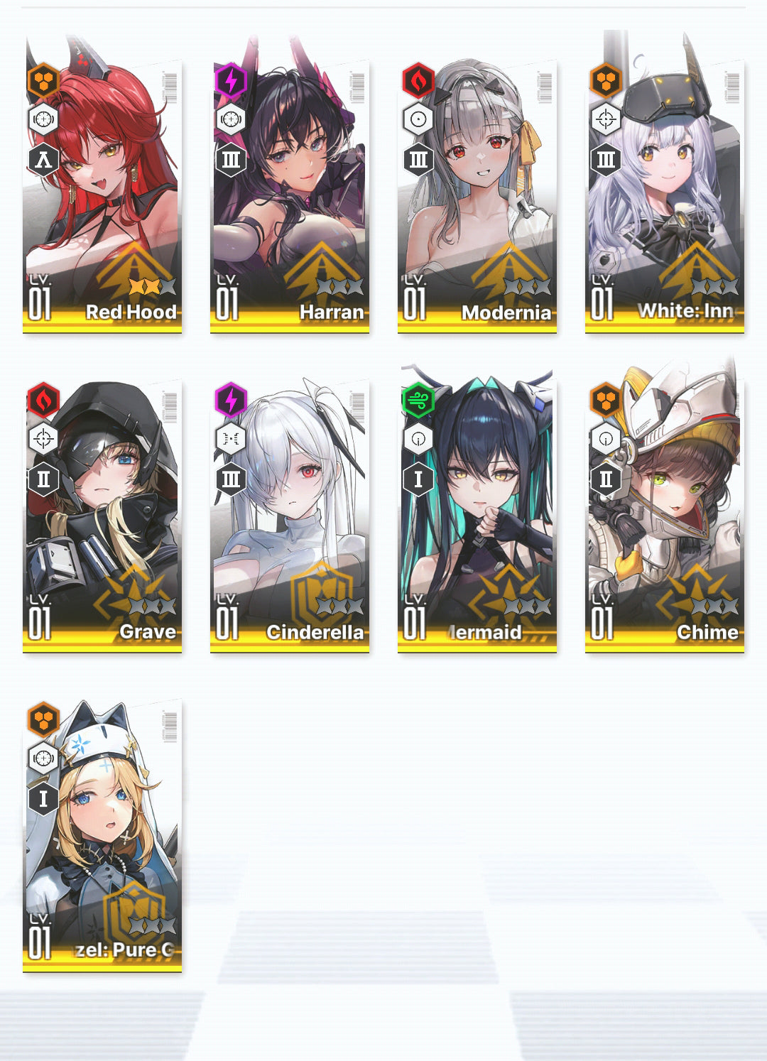 [GLOBAL]GODDESS OF VICTORY NIKKE 23SSR Modernia+skin+3 Red Hood+Skin+Little Mermaid+Cinderella+Grave+Harran+Noir+Novel++ starter account-Mobile Games Starter
