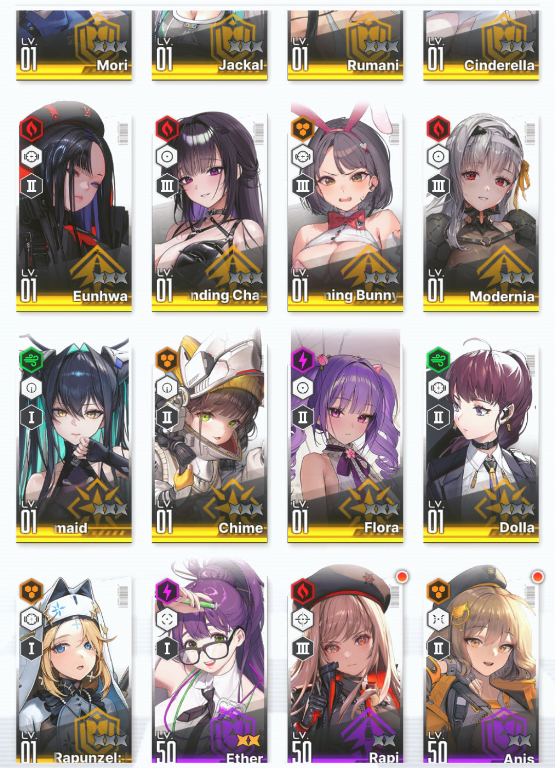 [GLOBAL] GODDESS OF VICTORY NIKKE 29SSR 2 Red Hood+Skin+Cinderella+Grave+Little Mermaid+Limited Dorothy: Serendipity+Dorothy+Modernia+Mihara+2 Noir+Blanc++ starter account-Mobile Games Starter