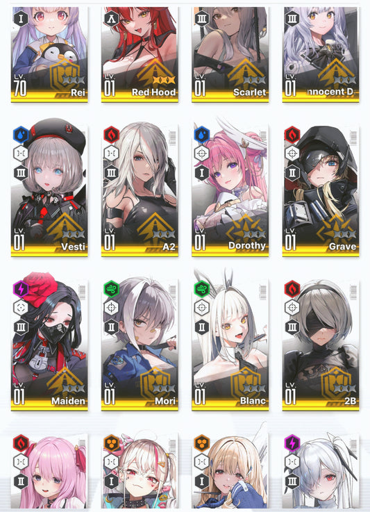 [GLOBAL] GODDESS OF VICTORY NIKKE 29SSR 7Pilgrim MLB 4X Red Hood+Skin+2B+A2+Skin+Scarlet+Nayuta+Cinderella+Grave+Dorothy+Little Mermaid+ starter account-Mobile Games Starter