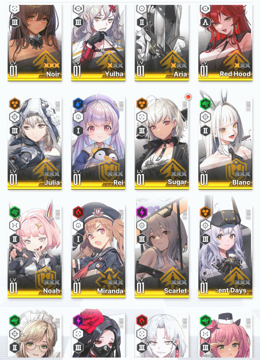 [GLOBAL] GODDESS OF VICTORY NIKKE 30SSR MLB 4X Noir+Modernia+skin+Blanc+Liter+Scarlet+Red Hood+Skin+Cinderella starter account-Mobile Games Starter