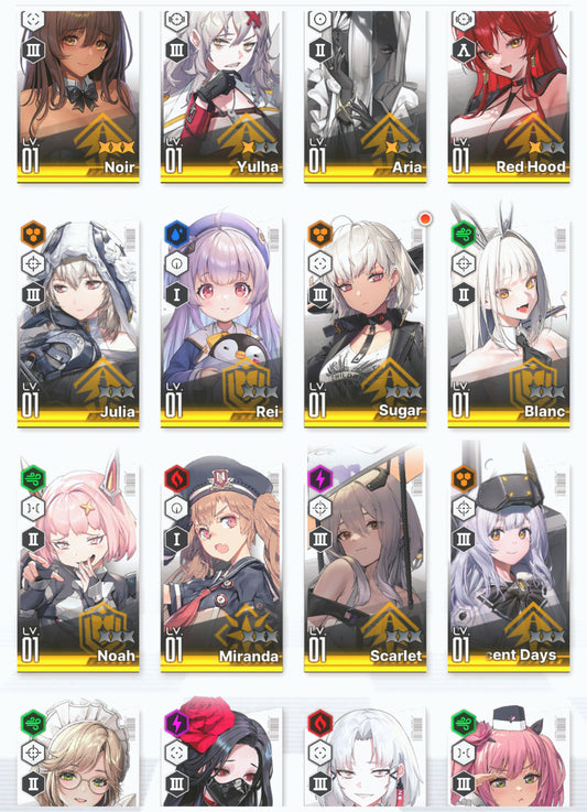 [GLOBAL] GODDESS OF VICTORY NIKKE 30SSR MLB 4X Noir+Modernia+skin+Blanc+Liter+Scarlet+Red Hood+Skin+Cinderella starter account-Mobile Games Starter