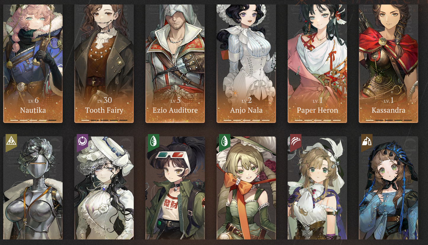 [GLOBAL] [INSTANT] 10 Limited | P5 Paper Heron P5 Anjo Nala P4 Nautika + Rhiannon Kiperina An-an Lee Tooth Fairy etc | Reverse: 1999 Portrait 5 Starter Account-Mobile Games Starter