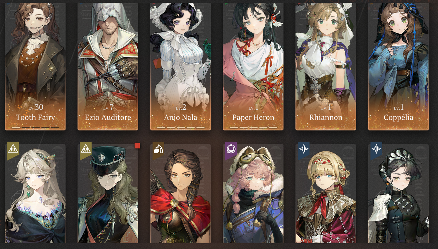 [GLOBAL] [INSTANT] 10 Limited | P5 Paper Heron P5 Anjo Nala +Rhiannon Kiperina An-an Lee Tooth Fairy Fatutu etc+ 64 Unilogs | Reverse: 1999 Portrait 5 Starter Account-Mobile Games Starter