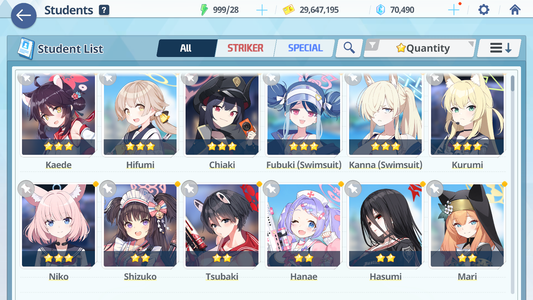 [GLOBAL] [INSTANT] 2 limited Niko + Kurumi + 70400 Pyroxene gems Blue Archive Starter Account-Mobile Games Starter