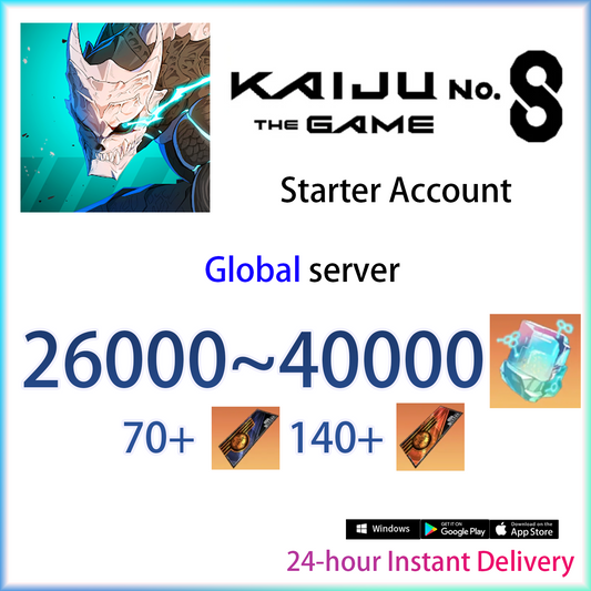 [GLOBAL] [INSTANT] 26000+ Crystals | Kaiju No. 8 The Game Starter Account (see options)-Mobile Games Starter