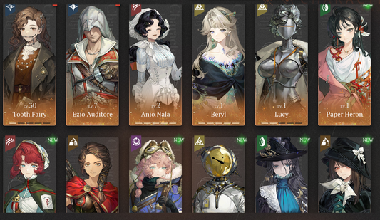 [GLOBAL] [INSTANT] 8 Limited | P5 Beryl P5 Anjo Nala P2 Lucy + Paper Heron Marsha etc + 183 Unilog | Reverse: 1999 Portrait 5 Starter Account-Mobile Games Starter
