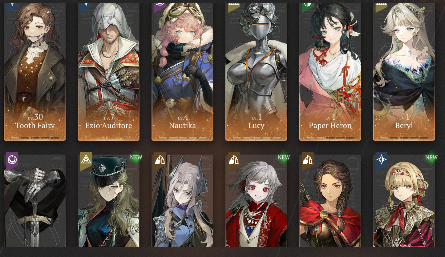 [GLOBAL] [INSTANT] 8 Limited | P5 Nautika P5 Lucy P2 Paper Heron P1 Beryl + Kiperina Tooth Fairy etc | Reverse: 1999 Portrait 5 Starter Account-Mobile Games Starter