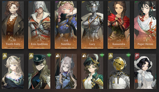[GLOBAL] [INSTANT] 8 Limited | P5 Nautika P5 Lucy + Paper Heron Beryl etc + 187 Unilogs | Reverse: 1999 Portrait 5 Starter Account-Mobile Games Starter