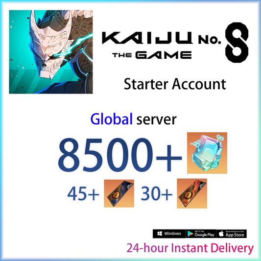 [GLOBAL] [INSTANT] 8500+ Crystals | Kaiju No. 8 The Game Starter Account (see options)-Mobile Games Starter