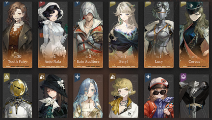 [GLOBAL] [INSTANT] All 11 Limited | Triple P5 Beryl P5 Lucy P5 Anjo Nala P2 Ezio + Rhiannon Twins Fatutu etc + Unilogs | Reverse: 1999 Portrait 5 Starter Account-Mobile Games Starter