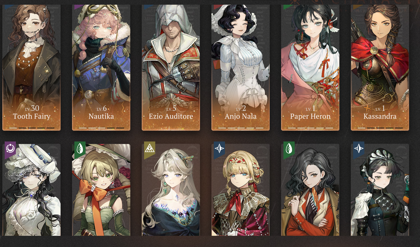 [GLOBAL] [INSTANT] All 9 Limited | P5 Paper Heron P5 Anjo Nala P3 Nautika + Kiperina An-an Lee Tooth Fairy etc | Reverse: 1999 Portrait 5 Starter Account-Mobile Games Starter